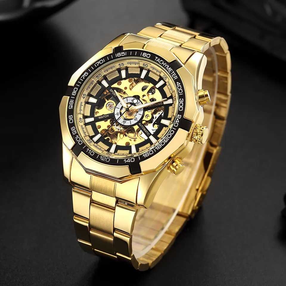 FORSINING 378 Automatic Mechanical Wristwatch Waterproof Stainless