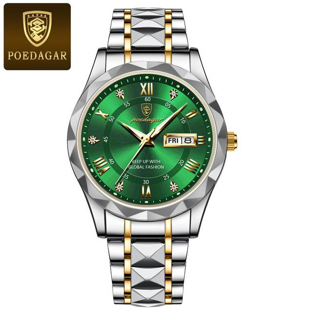 POEDAGAR 615A Silver Gold Green