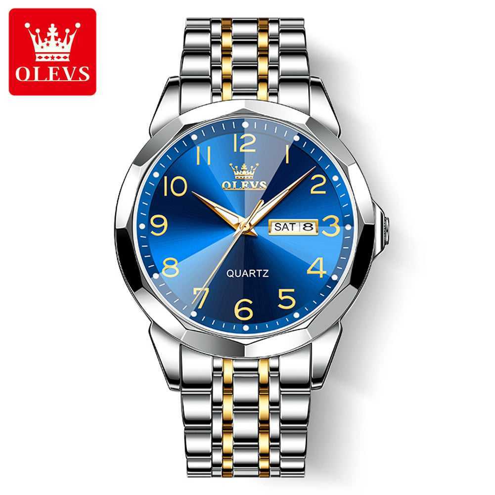 OLEVS 9970 Silver Gold Blue