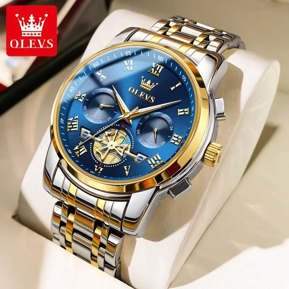 OLEVS 859 Silver Gold Blue