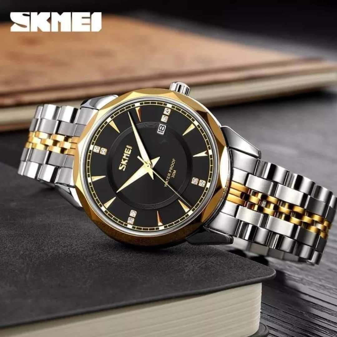 SKMEI 268 Silver Gold Black