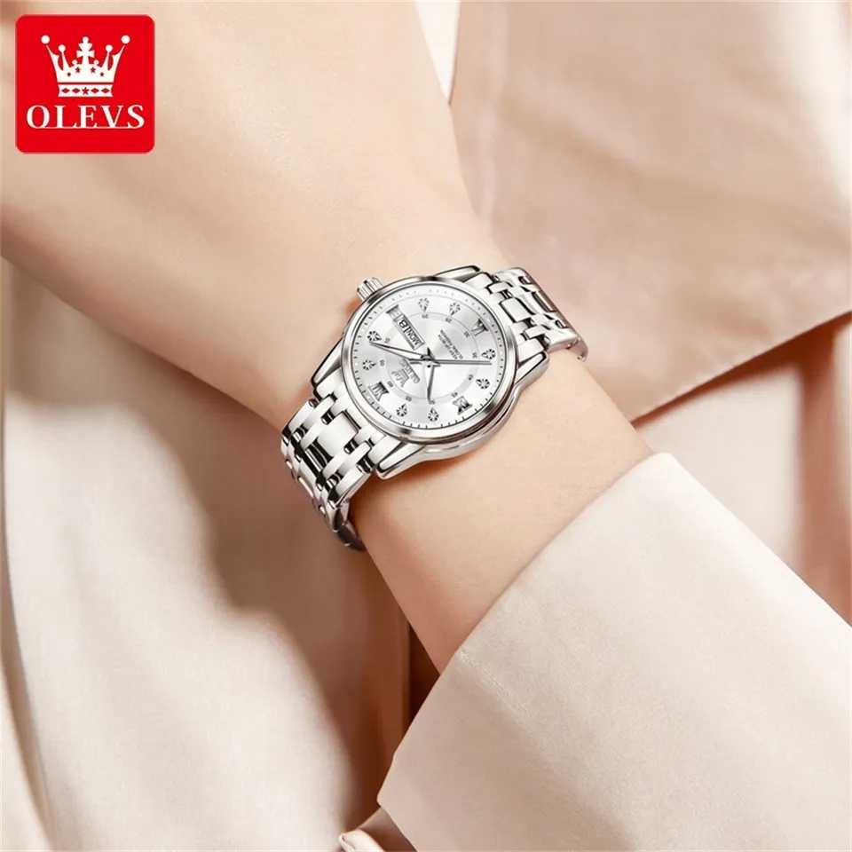 OLEVS 5513 Women Silver White