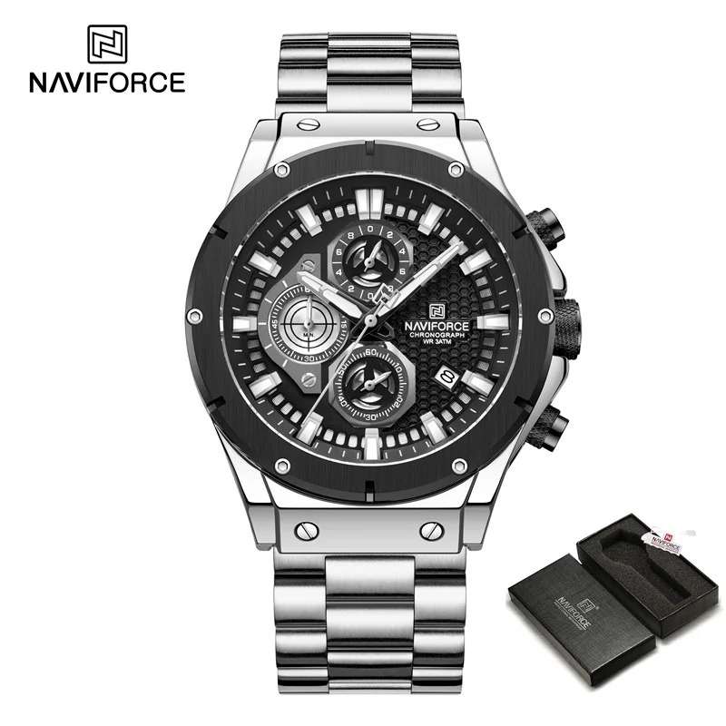 NAVIFORCE NF8026 Silver Black