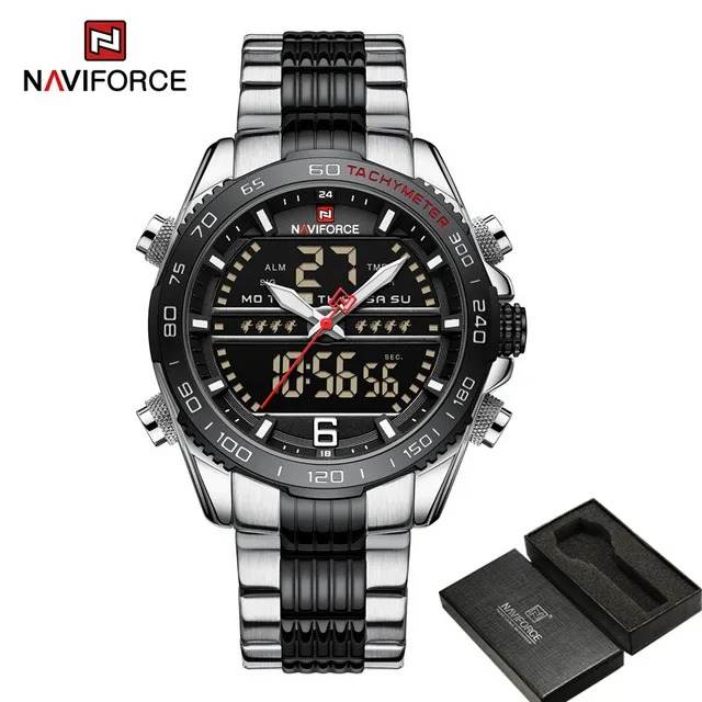 NAVIFORCE NF9195 Silver Black