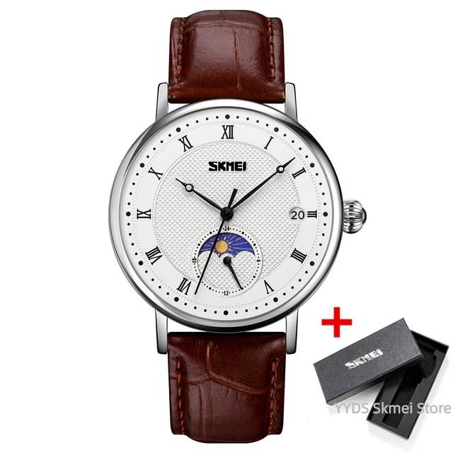 SKMEI 9308 Coffee White