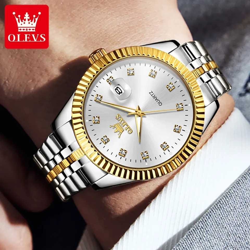 OLEVS 5526 Silver Gold White