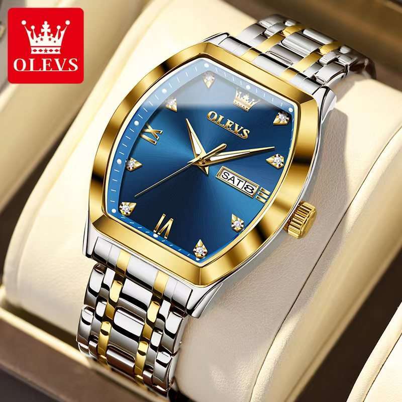 OLEVS 5528 Silver Gold Blue