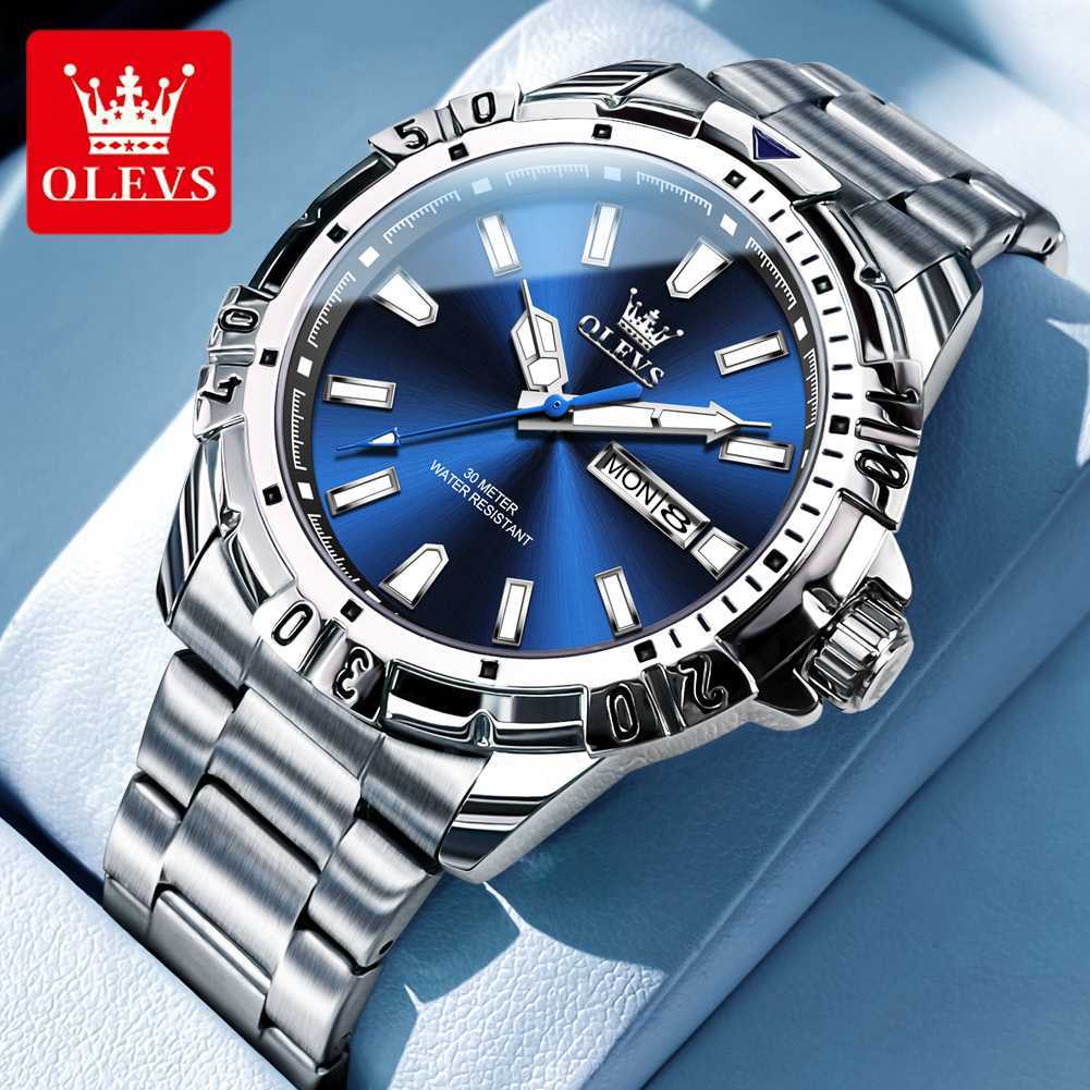 OLEVS 5560 Silver Blue