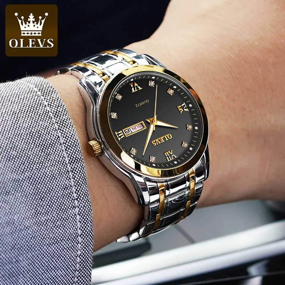 OLEVS 8691 Silver Gold Black