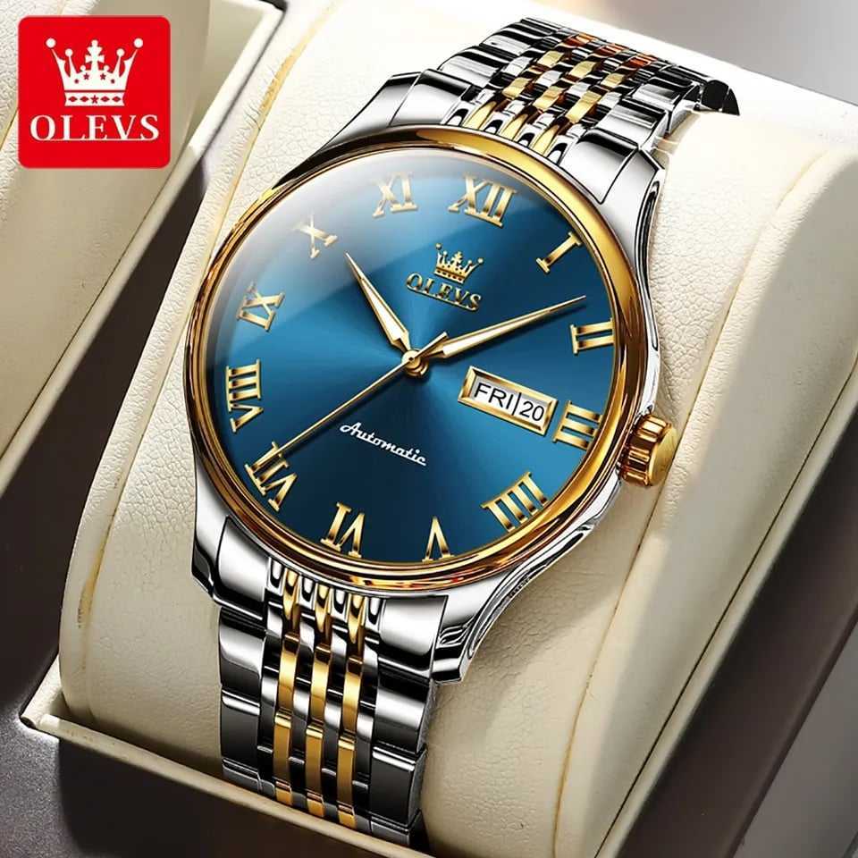 OLEVS 9929 Silver Gold Blue