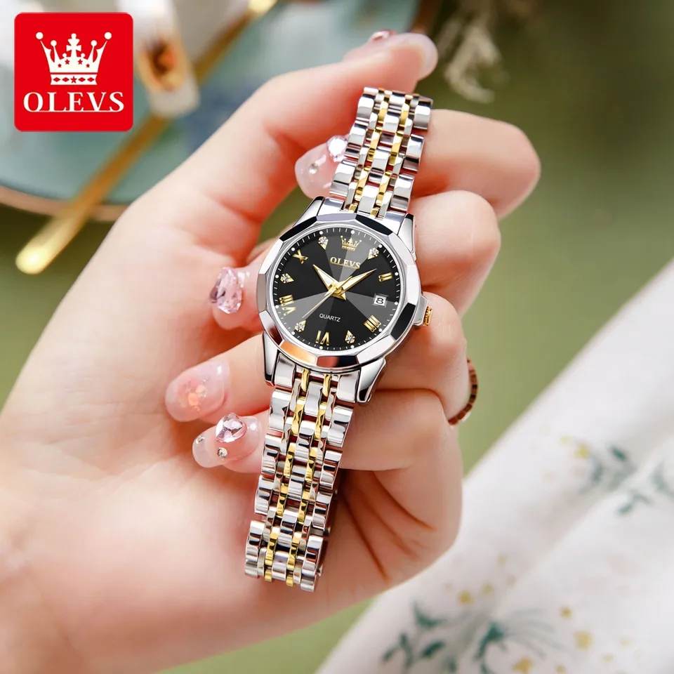 OLEVS 9931 Womens Silver Gold Black