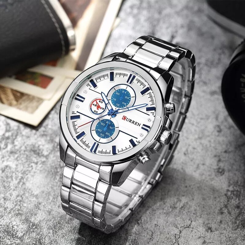 CURREN 8274 Silver White