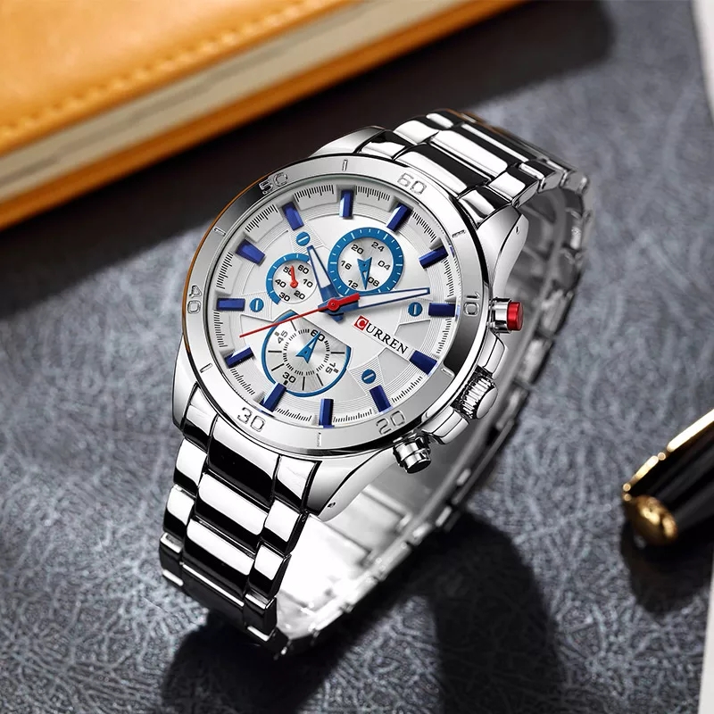 CURREN 8275 Silver White