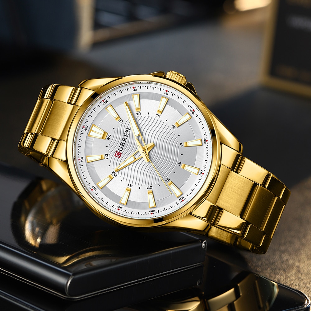 CURREN 8424 Gold White