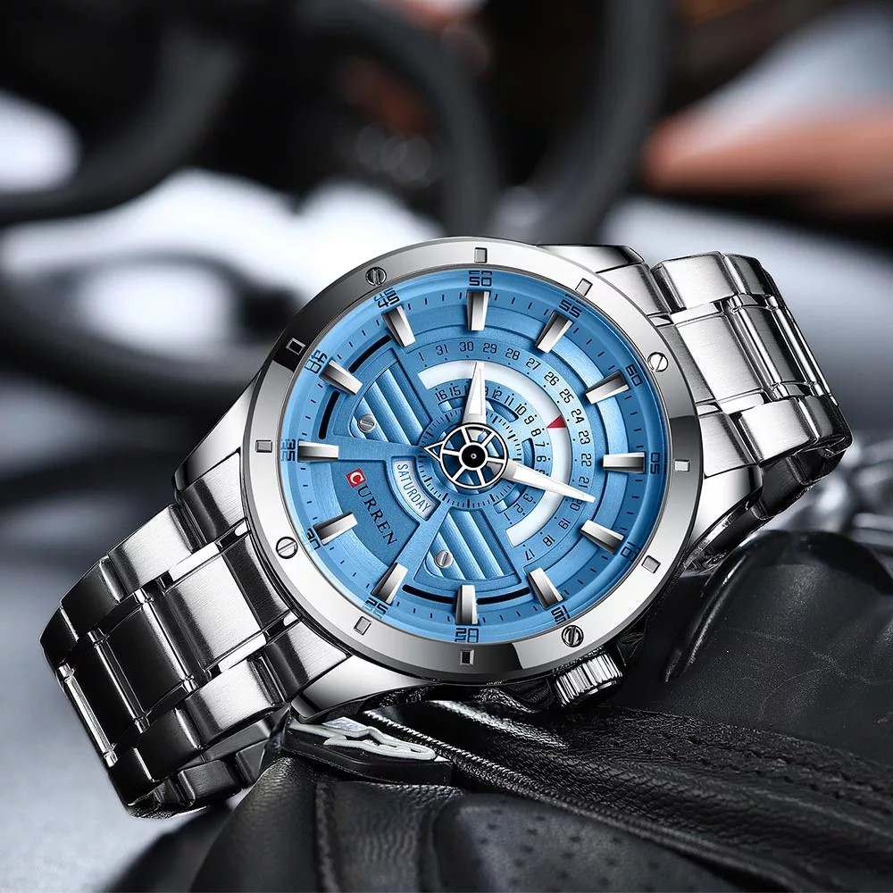 CURREN 8381 Silver Blue