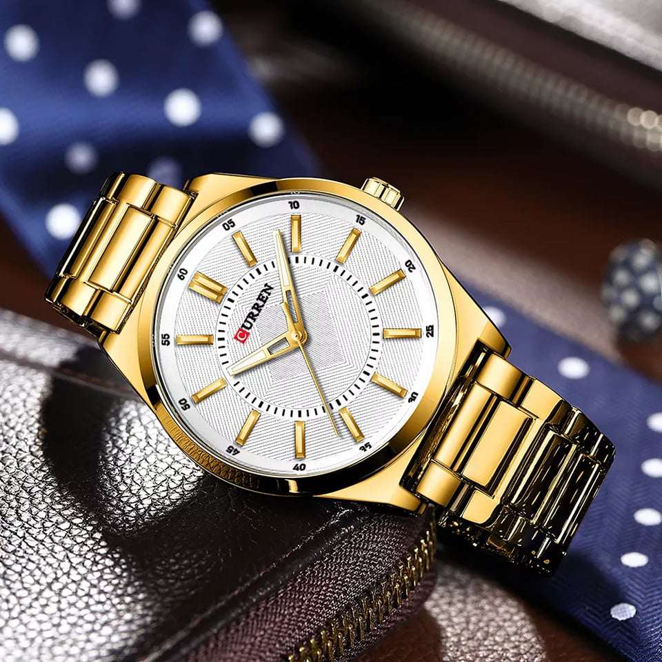 CURREN 8407 Gold White