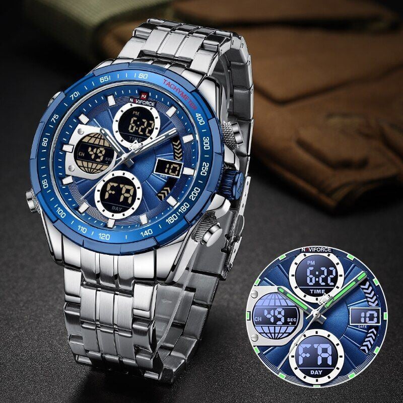 NAVIFORCE NF9197 Silver Blue