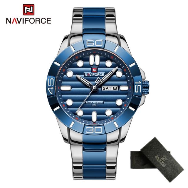 NAVIFORCE NF9198 Silver Blue