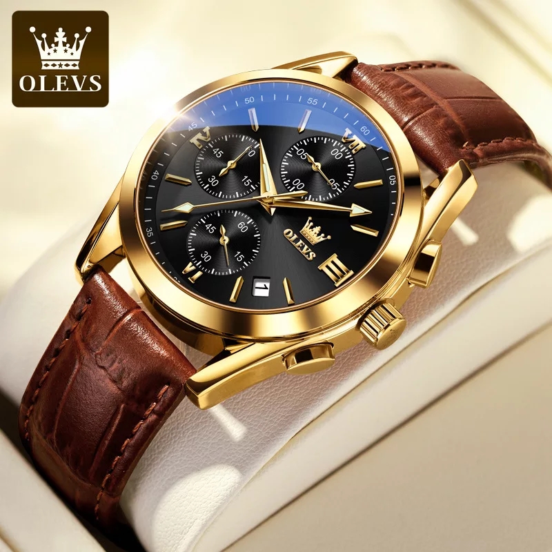 OLEVS 2872 Coffee Gold Black