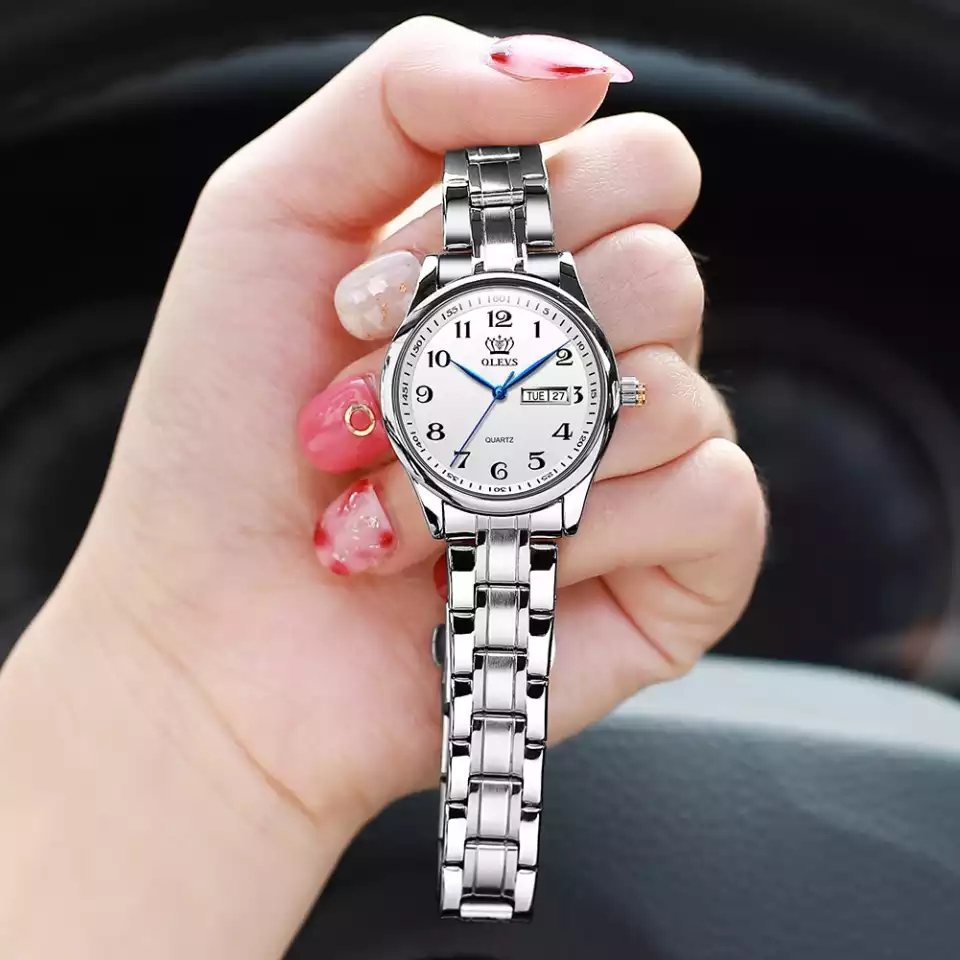 OLEVS 5567 Womens Silver White