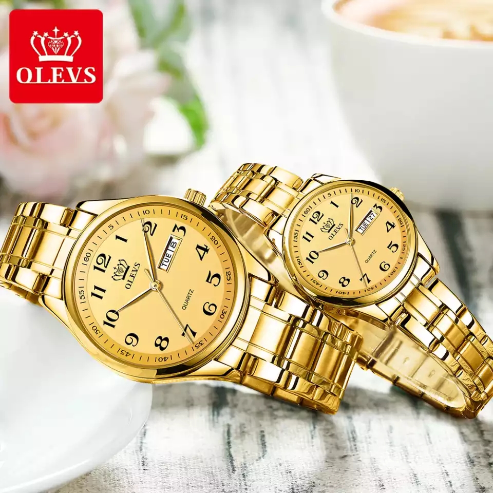 OLEVS 5567 Couple Gold