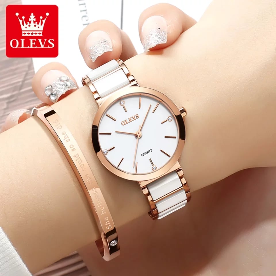 OLEVS 5877 White Rose