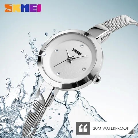 SKMEI 1409 Silver White